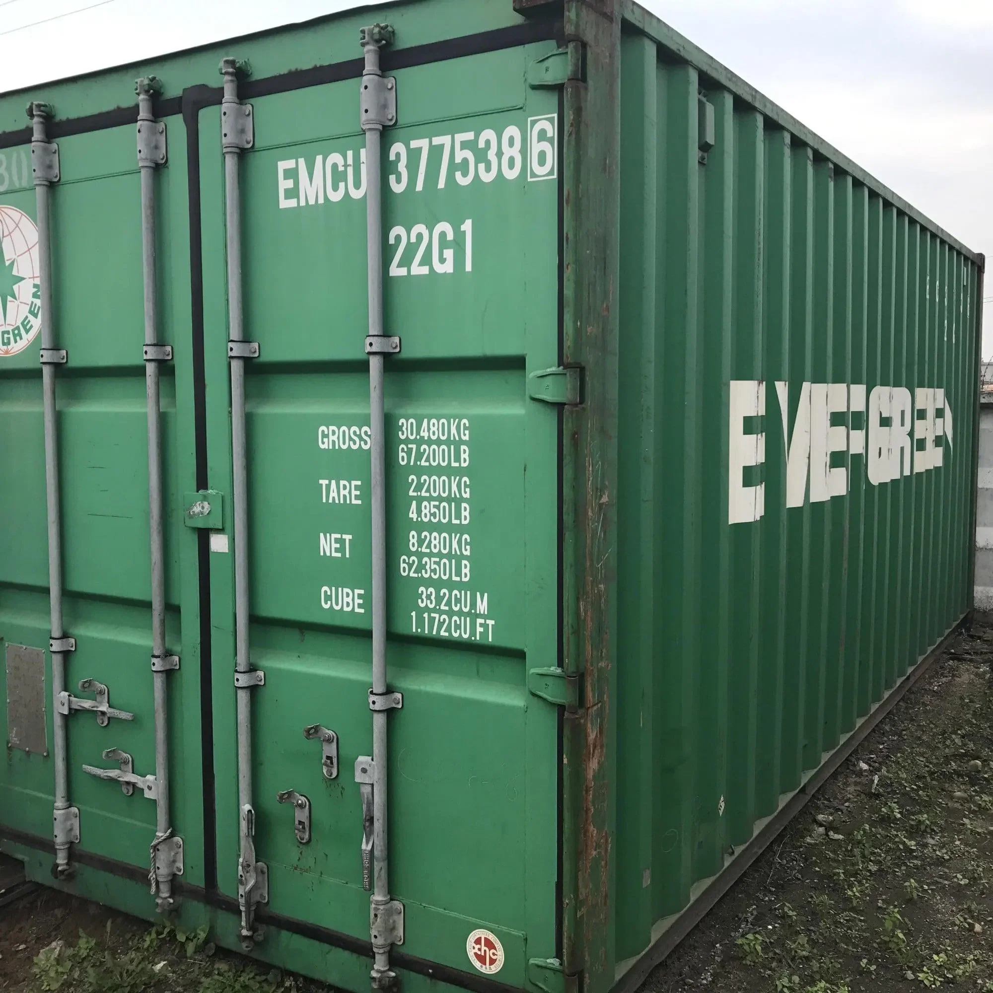 Купить 20-футовый контейнер в Минске – зелёный, бу, без ржавчины. 1